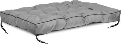 Produktbild von Gartenkissen 120x80 cm mit hohem Rand für Palettenbank wasserdicht grau