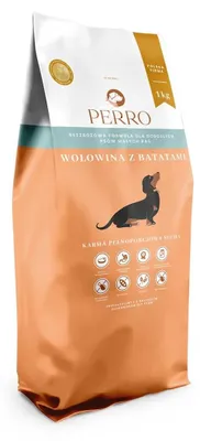 Zdjęcie produktu dla Perro Wołowina z Batatami dla dorosłych psów ras małych 1 kg