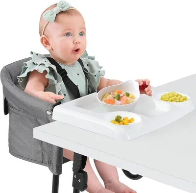 Productafbeelding van Inklapbare babykinderstoel met 5-punts veiligheidsgordel en draagtas