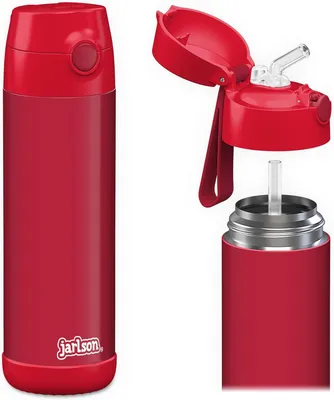 Obrázok produktu pre Detská fľaša na pitie nerezová 350 ml, nepresakujúca, do školy