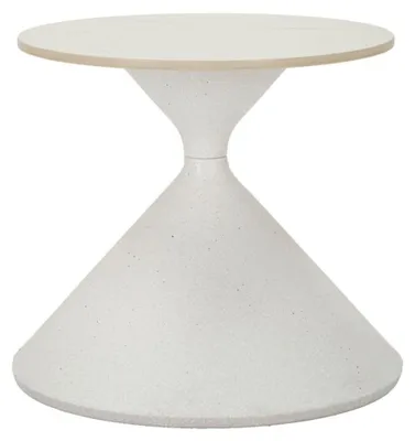 Immagine prodotto di Tavolino laterale Mauro Ferretti, diametro 42 cm, altezza 40 cm, colore bianco