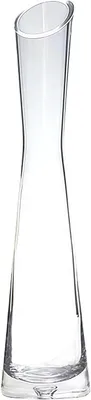 Productafbeelding van Glazen vaas, handgemaakt, 25 cm hoog, geschikt voor bloemen