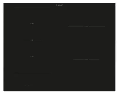 Image de Haier Series 2 HAIFB54IRCS, Noir, Encastrable, 65 cm, Table de cuisson à induction avec zones, Vitrocéramique, 4 zones