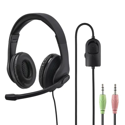 Produktbild von Hama Headset, kabelgebunden PC-Office-Headset "HS-P200", Stereo, Schwarz