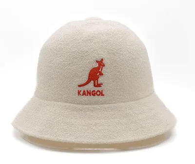 Image de Casquette Klobouk Kangol - Logo Grand Format - Blanche