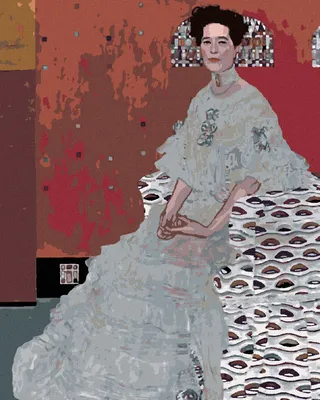 Produktbild von Zuty - Malen nach Zahlen - BILDNIS FRITZA RIEDLER (G. KLIMT), 40x50 cm, ohne Keilrahmen