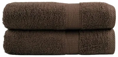 Immagine prodotto di vidaXL Asciugamani da bagno Premium SOLUND, 2 pezzi, marroni, 100x150 cm, 600 g/m²