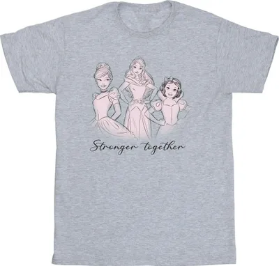 Produktbild von Disney - "Princesses Stronger Together" T-Shirt für Herren BI44339 (4XL) (Grau)