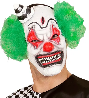 Immagine prodotto di Maschera da clown assassino con cappello