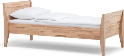 Produktbild von Dico Massivholz Einzelbett Komfortbett 450.00, Wildeiche hell geölt