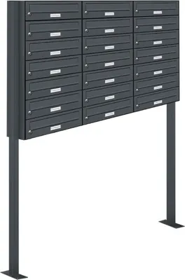 Produktbild von 21er Standbriefkasten Anlage Freistehend RAL 7016 - Anthrazit