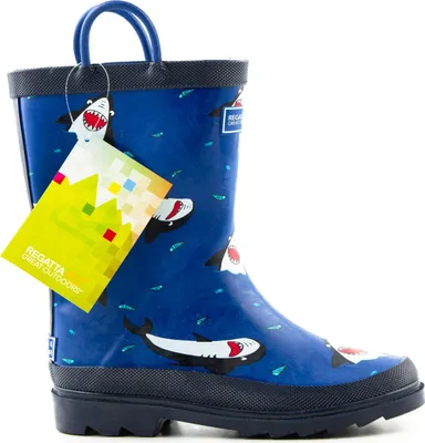 Zdjęcie produktu dla Kalosze dziecięce Regatta Minnow gumowce w rekiny 24