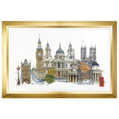 Image de Thea Gouverneur zestaw do haftu krzyżykowego "Londen Evenweave", 79x50cm