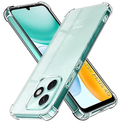 Produktbild von Techsuit – Stoßfestes transparentes Silikonetui für Honor X5c Plus – transparent