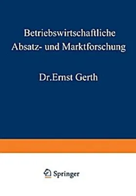 Produktbild von Betriebswirtschaftliche Absatz- und Marktforschung