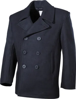 Zdjęcie produktu dla US Pea Coat, niebieski, z niebieskimi guzikami XS