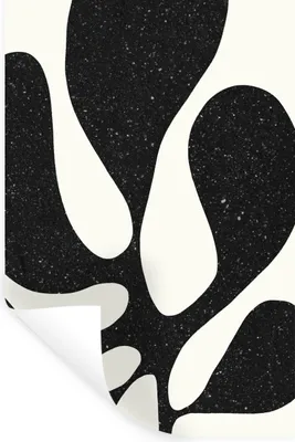 Produktbild von MuchoWow® Wandtattoo Wandsticker Wandaufkleber Pflanze - Schwarz - Minimalismus 40x60 cm Selbstklebend und Repositionierbar - Wierderverwendbar - Selbstklebend
