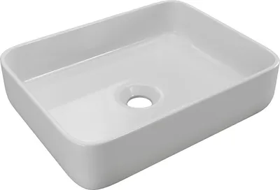 Produktbild von Rechteckiges Waschbecken aus Keramik JUNIKO - Weiß