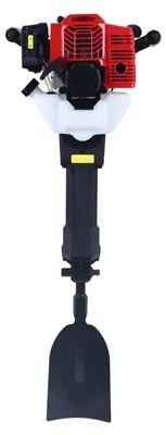 Image de Tarière à essence - Tarière pour poteaux - 2 temps - 52 cm³ - 1 900 W - Pour poteaux de clôture et travaux de jardinage - Noir