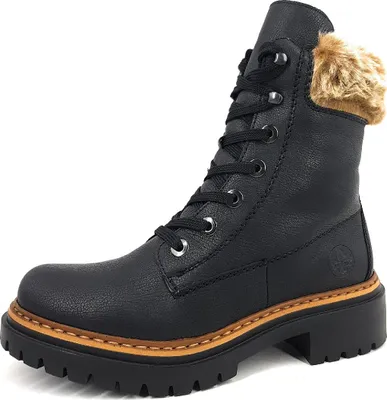 Productafbeelding van Rieker dames veterschoen, zwart