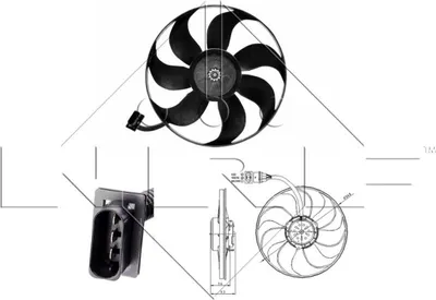 Obrázok produktu pre Elektromotor, Kühlerlüfter NRF 47393