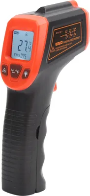 Zdjęcie produktu dla Pistolet do pomiaru temperatury na podczerwień z wyświetlaczem LCD Termometr przemysłowy GM320S Czerwony
