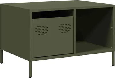 Produktbild von vidaXL Couchtisch Olivgrün 68,5x50x43,5 cm Kaltgewalzter Stahl