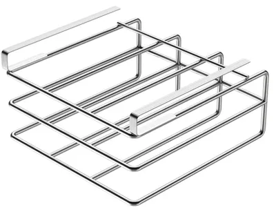 Obrázek produktu pro Držák na krájecí prkénko – minimalistický, nerezová ocel – 26,5 x 30 x 6 cm