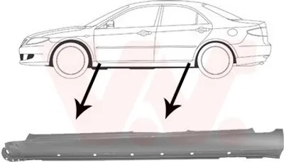Produktbild von VAN WEZEL 2754103 Schweller Reparaturblech Einstiegblech Links für MAZDA 6 Station Wagon (GY) 6 (GG) 6 Hatchback (GG)
