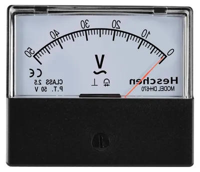 Productafbeelding van Rechthoekige Analoge Voltmeter AC 0-50V