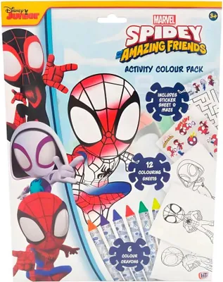 Obrázok produktu pre Cyp Brands Marvel Spidey Omaľovánky + perá Červená Červená Jedna veľkosť