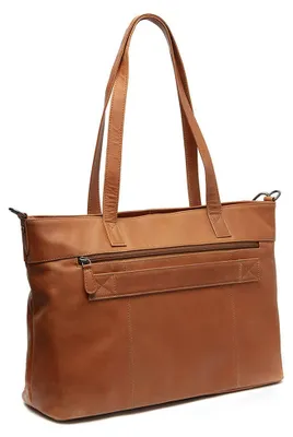 Image de The Chesterfield Brand sac shopper sac d'ordinateur portable pour ordinateur portable Mosel Shopper Cognac brun