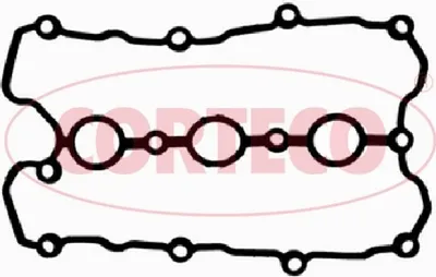 Produktbild von CORTECO 440455P Ventildeckel Zylinderkopfhaube Dichtung für AUDI A6 Avant (4F5, C6) A4 Avant (8ED, B7) A6 Limousine (4F2, C6) A4 Limousine (8EC, B7)