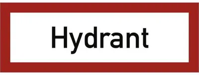 Produktbild von Dreifke® Schild Hydrant, Alu, reflektierend RA1, 297x105 mm