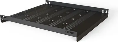 Productafbeelding van SCHROFF Plankenhouder, 19 inch, 700D, RAL7021 (21130304)