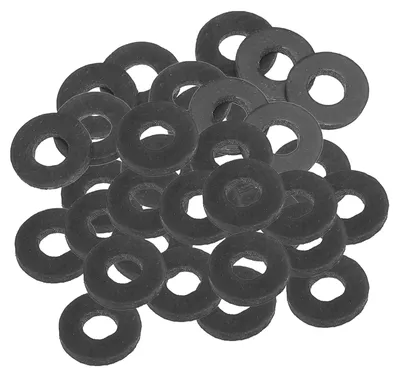 Produktbild von 120 Gummiringe, schwarz, 5 mm Innendurchmesser, 13 mm Außendurchmesser, 1,5 mm dick