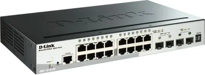 Obrázek produktu pro D-Link DGS-1510-20/E, Řízený, L2/L3, Gigabit Ethernet (10/100/1000), Plně duplexní režim, Instalace do racku, 1U