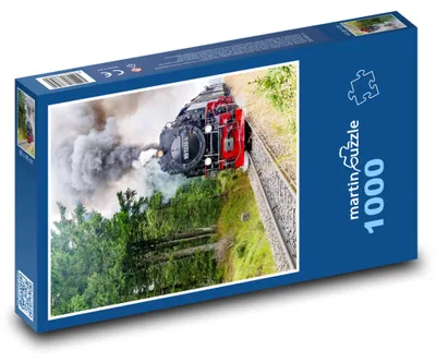Obrázek produktu pro Puzzle 1000 Historický parní vlak v přírodě - martinpuzzle