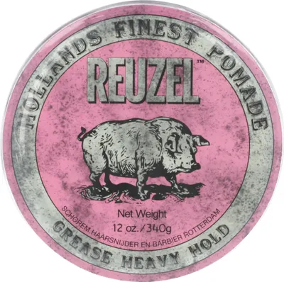 Productafbeelding van Reuzel Pink Pomade, haarwax, 340 g, voor heren, geschikt voor alle haartypes, in een blik, voor styling
