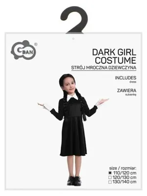 Obrázok produktu pre Detský kostým "Mračná dievča", veľkosť 110/120 cm - Godan