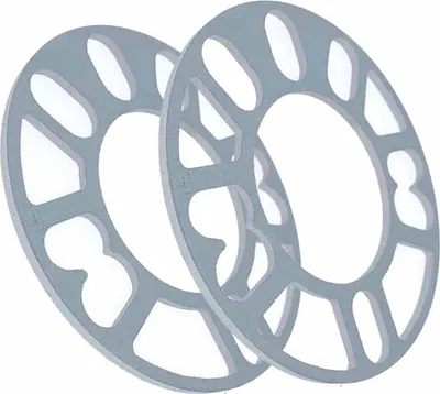 Zdjęcie produktu dla 2 sztuki, adaptery do piast kół o grubości 8 mm, uniwersalne do samochodów, wykonane z aluminium, z centralnym osadzeniem