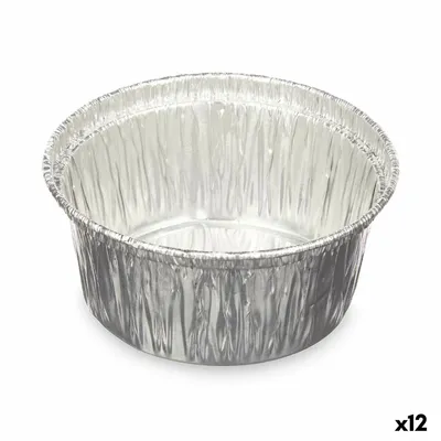 Obrázek produktu pro Sada jednorázových hliníkových kulatých misek 8,5 x 8 x 8,5 cm (12 kusů)