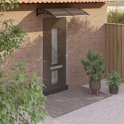 Produktbild von Maison Exclusive - Türvordach Schwarz 150x75 cm Polycarbonat
