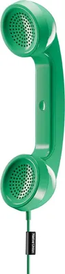 Image de Native Union, POP – Combiné téléphonique USB-C avec microphone pour appels et visioconférences, transparent, vert
