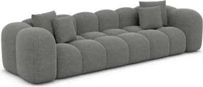 Produktbild von Strukturstoff 4-Sitzer Couch Valora Grau
