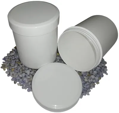 Produktbild von 1 Salbenkruken Salbendose 100 g 125ml Deckel weiß