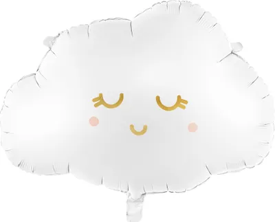 Produktbild von PartyDeco Folienballon Wolke 51x35 5cm Mix