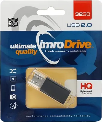 Produktbild von USB-STICK Pendrive Imro Schwarz 32 GB