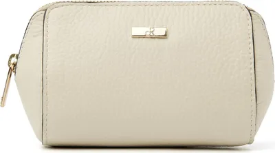 Produktbild von Schminktäschchen dR Amsterdam | Schminktäschchen leder | Schminktäschchen Damen klein | Schminktasche mit Spiegel | Kosmetiktasche Mint - 110631 Nude
