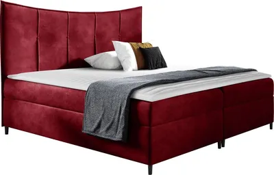 Produktbild von MIRJAN24 Boxspringbett Bergamo, Doppelbett mit zwei Bettkästen für die Bettwäsche, Ehebett mit Topper und Kopfteil (Fresh 8, Größe: 120x200 cm)